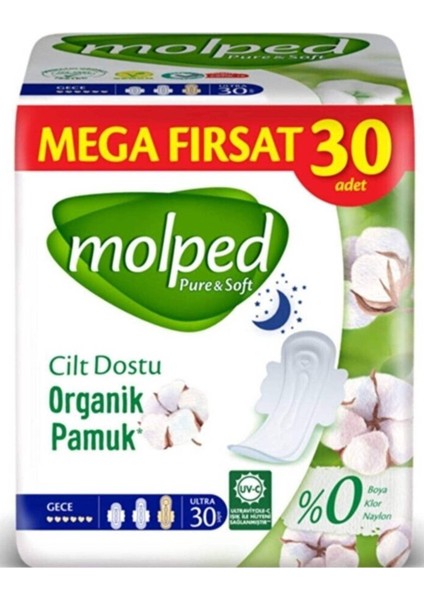 Pure Soft Mega Fırsat Gece Ultra 30 Lu