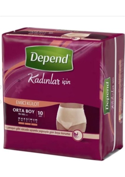 Depend Emici Külot Kadın Orta 10 Adet fiyatları