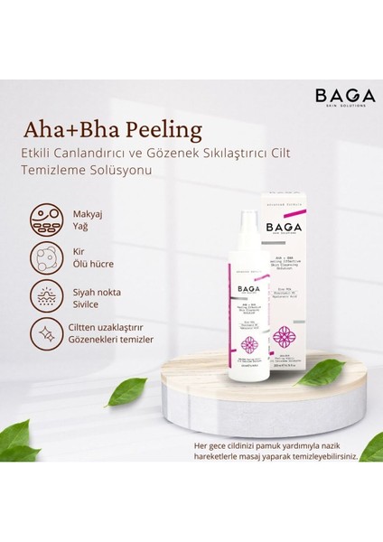 Aha+Bha Peeling Etkili Canlandırıcı Cilt Temizleme Solüsyonu 200 ml fiyatları