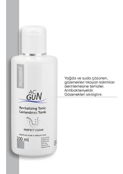 Acgun Sivilce ve Akneli Ciltler Için Canlandırıcı Tonik 200 ml modelleri