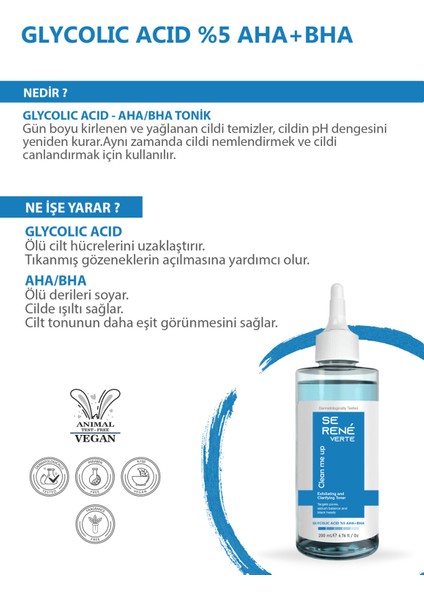 Tüm Ciltler Için Glikolik Asit Tonik 200 ml indirimleri