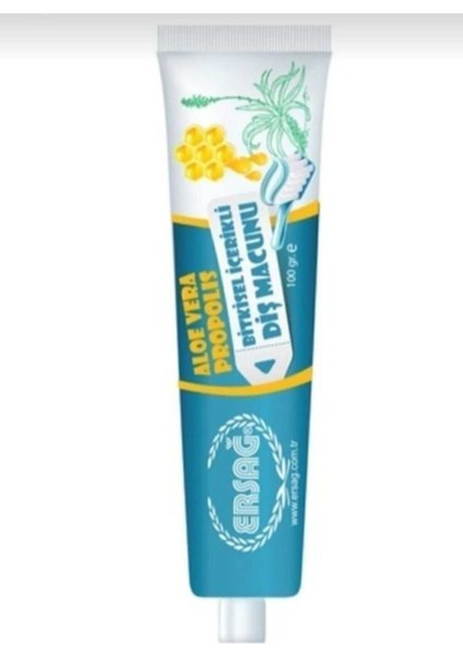 Diş Macunu 100 ml Aloe Vera Propolis Bitkisel Içerikli