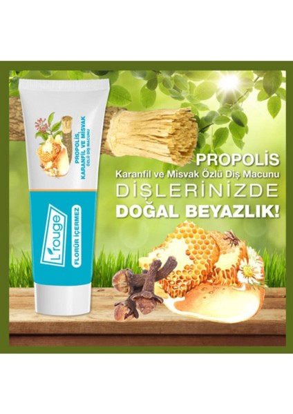 Florür Içermez Propolis Karanfil ve Misvak Özlü Diş Macunu