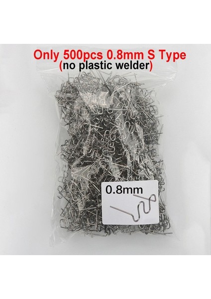 Yalnızca 500X0.8MM S Stili Plastik Kaynakçı Tabancası Sıcak Zımba Kaynak Makinesi Havya Plastik Zımba Pvc Tamir Makinesi Araba Tampon Tamir Araçları (Yurt Dışından)