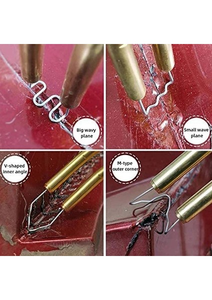 0,8 mm V Tipi Stil 100 Adet Kaynak Tabancası Çivi Isı Zımba Tamir Plastik Kaynak Çivi Tampon Gövde Onarımı Dalga Zımba Paslanmaz Çelik Aletler (Yurt Dışından) fırsatları