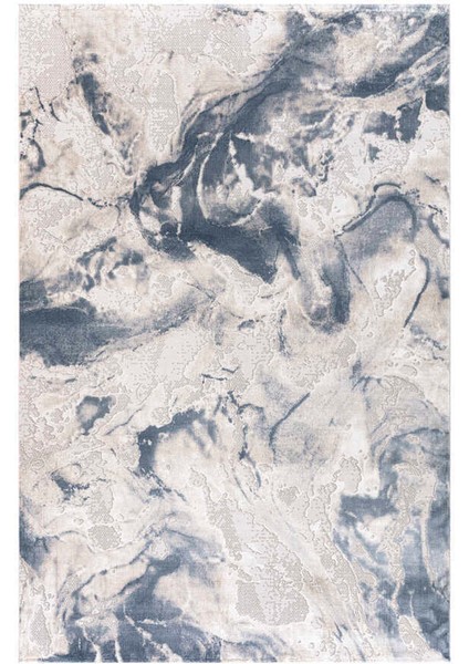 Bafra Mavi Halı Yumuşak Oturma Odası Salon Çocuk Odası Mutfak Halısı P1192 80 x 150