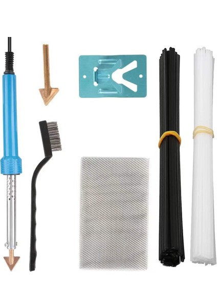 80W Set Stili 110V Abd Araba Tampon Tamir Yumuşatma Elektrikli Havya Plastik Tamir Kazıyıcı Sıcak Zımba Ab Tak Deri Ütü Aracı (Yurt Dışından)