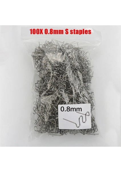 100PCS 01 Tarzı Lastic Kaynakçı Tabancası Sıcak Zımba Kaynak Makinesi Havya Plastik Zımba Tamir Makinesi Araba Tampon Tamir Aracı (Yurt Dışından)