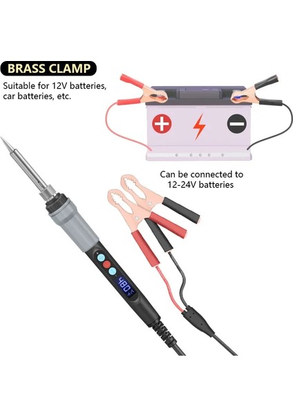 Fiş Seti Stili 12-24V 72W Elektrikli Havya Dijital Sıcaklık Ayarı Seramik Isıtma Ayrılabilir Araba Elektronik Tamir Kaynak Araçları (Yurt Dışından) fiyatları