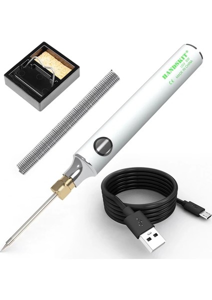 1 Ipucu Tipi Stili Ayarlanabilir Sıcaklık USB Elektrikli Havya 5 V 8 W Şarj Lehim Kaynak Isıtıcı Teneke Tel Onarım Aracı 3 Ipuçları ile (Yurt Dışından)