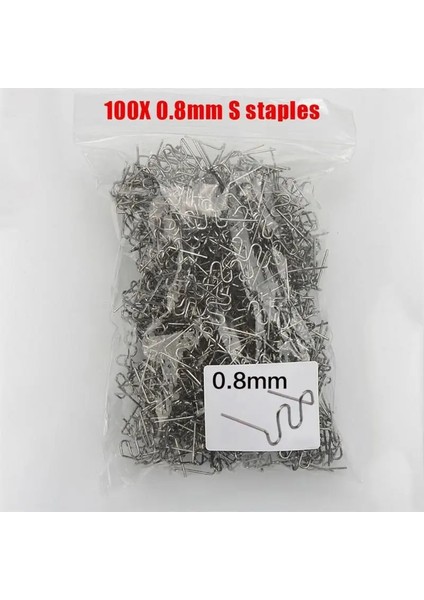 Mingjin Shop 1 04 0.8mm Stili 100 Adet Çanta Sıcak Zımba Zımba Plastik Kaynakçı Tamir Sıcak Kaynak Makınesi Kaynak Tampon Araba Tamir Aracı S Dalga Zımba (Yurt Dışından)