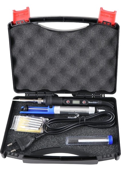 Set-2 Tarzı 220V Ab Fişi Havya LCD Dijital Ekran 80W Elektrikli Ayarlanabilir Sıcaklık Havya Istasyonu El Kaynak Onarım Araçları Kiti (Yurt Dışından) indirimleri