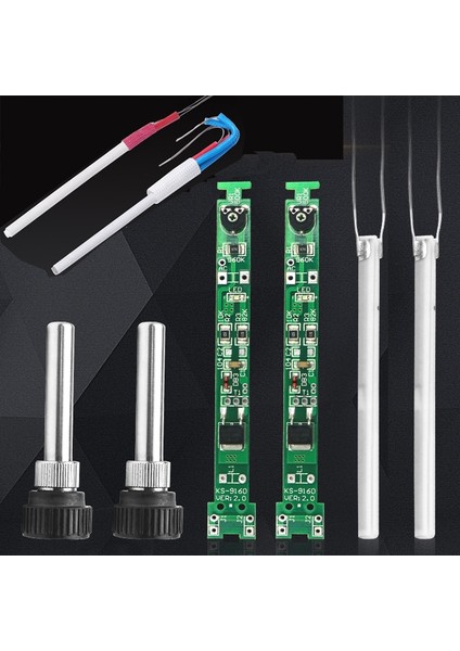 Lehimleme Adaptörü Stili Ayarlanabilir Sıcaklık Elektrikli Havya Isıtıcı 220V 110V 60W Seramik Dahili Isıtma Elemanı Eski Için (Yurt Dışından)