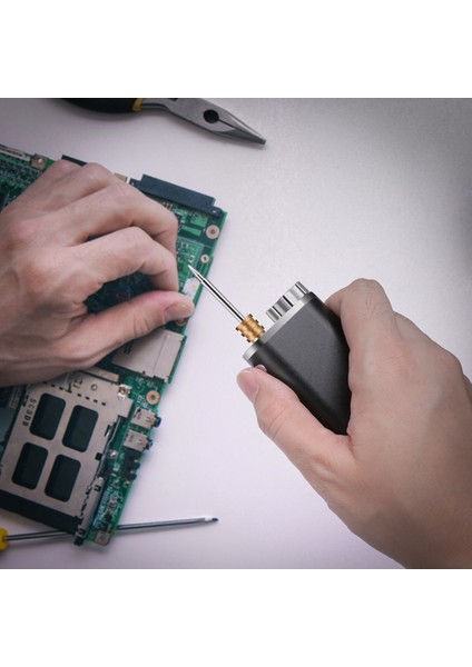 Gümüş Tarzı Taşınabilir Şarj Edilebilir Havya USB Kablosuz Pil Havya 3 Ipuçları ile Yüksek Güç Açık Havya (Yurt Dışından)