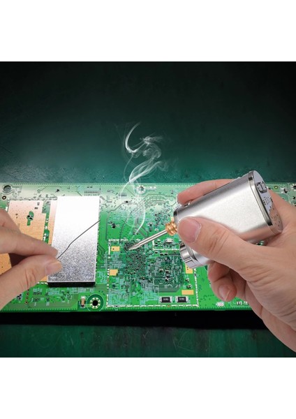 Gümüş Tarzı Taşınabilir Şarj Edilebilir Havya USB Kablosuz Pil Havya 3 Ipuçları ile Yüksek Güç Açık Havya (Yurt Dışından)