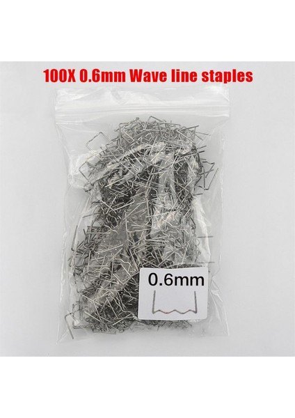 05 0.6mm Tarzı 100 Adet Sıcak Zımba Plastik Onarımı Standart Ön Kesimli Dalgalı Zımbalar Tampon Kaporta Onarımları Dalgalı Zımbalar Paslanmaz Çelik (Yurt Dışından)