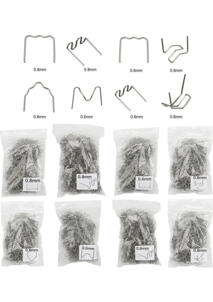 05 0.6mm Tarzı 100 Adet Sıcak Zımba Plastik Onarımı Standart Ön Kesimli Dalgalı Zımbalar Tampon Kaporta Onarımları Dalgalı Zımbalar Paslanmaz Çelik (Yurt Dışından)