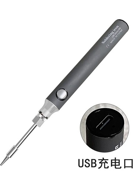 Beyaz Stil 8 Saat 5V 8W Akülü Havya Elektrikli USB Şarjlı Havya Seti Seti Lehimleme Kablosuz Şarj Havya (Yurt Dışından) fırsatları