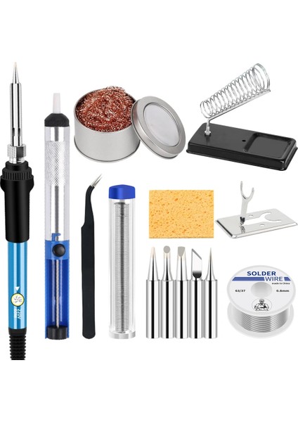 Set-1 Ab Fiş 220V Tarzı Ayarlanabilir Sıcaklık 60 W Havya Dahili Isıtma Tipi Ev Elektronik Kaynak Onarım Aracı ve Kalay Tel Braketi (Yurt Dışından) modelleri