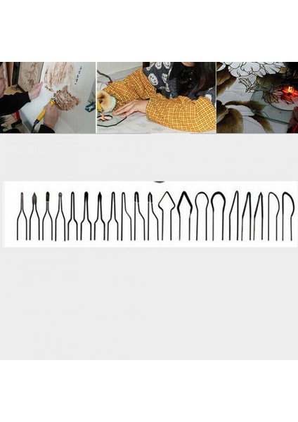 Yrography Tel Ucu Kiti Metal Alaşımlı Yüksek Empedans Ahşap Yakma Taşınabilir Isıtma Teli Yedek Oyma Mini Pirografik (Yurt Dışından)