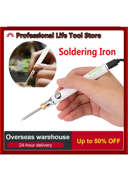 Tip3 Tarzı 8W 5V Havya USB Şarj Elektrikli Havya Kiti Dijital Kaynak Demir Aracı Sıcaklık Ayarlanabilir + Standı Teneke Tel (Yurt Dışından) fırsatları