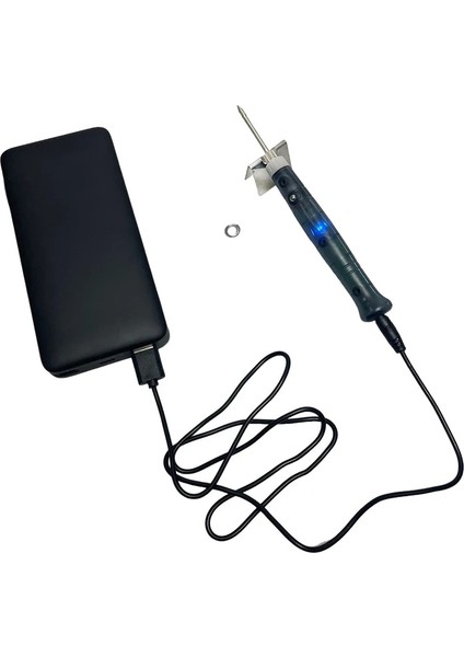 USB Stili USB Taşınabilir Havya Profesyonel Elektrikli Isıtma Araçları Rework Gösterge Işığı Kolu Kaynak Tabancası Bga Onarım Aracı (Yurt Dışından)