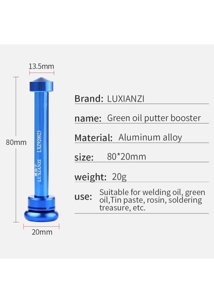 LXZ920023K Tarzı Luxıanzı Alüminyum Alaşımlı Itme Çubuğu Kaynak Akısı Iğne Şırınga Tipi Genel Güçlendirici Ev Metal Lehim Pastası Yeşil Yağ (Yurt Dışından) modelleri