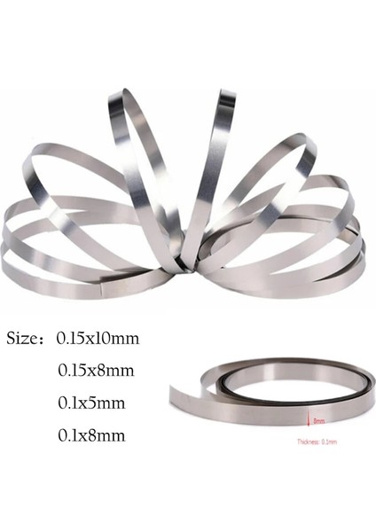 0,15X10MM 2m Stili M Li-Ion Pil Nikel Sac Plaka Nikel Kaplama Çelik Kemer Şerit Konektörü Nokta Kaynak Makinesi Pil Kaynakçıları (Yurt Dışından) fiyatları