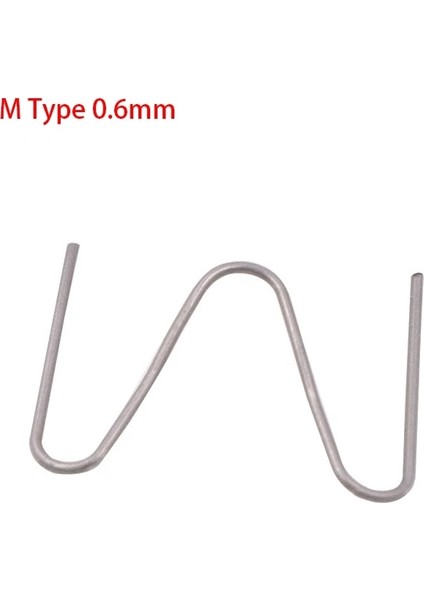 M Tipi 0,6 mm Stili 500 Adet Adet Sıcak Zımba Zımba Plastik Kaynakçı Tamir Eriyik Sıcak Kaynak Makınesi Kaynak Tampon Araba Tamir Aracı (Yurt Dışından)