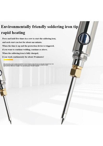 Gümüş Tarzı 5V 15W Kablosuz Şarj Havya USB Hızlı Şarj Edilebilir Havya Taşınabilir Mikroelektronik Tamir Kaynak Araçları (Yurt Dışından)