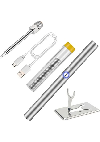 B Ipucu Stili 5V Kablosuz Havya Seti Seti Şarj Edilebilir 6 Saniye Teneke USB Kaynak Ekipmanları 510 Arayüzü Lehimleme Istasyonları Ucu (Yurt Dışından)