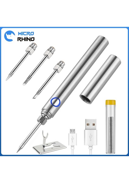 B Ipucu Stili 5V Kablosuz Havya Seti Seti Şarj Edilebilir 6 Saniye Teneke USB Kaynak Ekipmanları 510 Arayüzü Lehimleme Istasyonları Ucu (Yurt Dışından) indirimleri