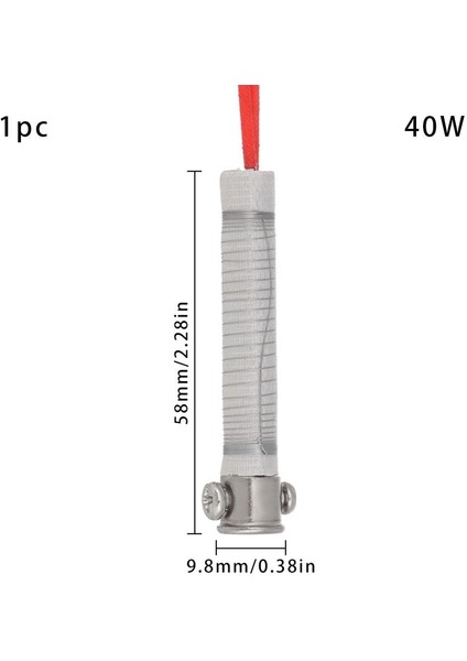 1 ADET-40W Tarzı Sıcak Satış Dayanıklı Havya Çekirdek 220 V Harici Isı Isıtma Elemanı Yedek Kaynak Ekipmanları Kaynak Aracı (Yurt Dışından)