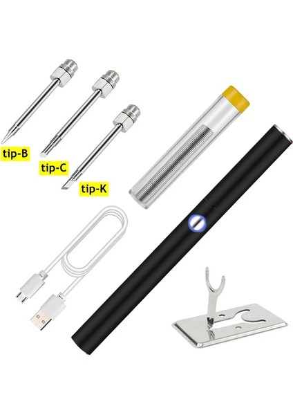 Ipucu Bck Stili Taşınabilir Kablosuz Havya Şarj Edilebilir Havya 6 Saniye Teneke USB Havya Arayüzü Havya Ucu (Yurt Dışından)