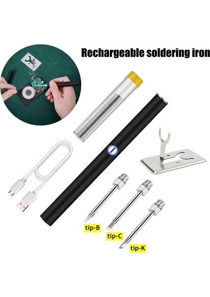 Ipucu Bck Stili Taşınabilir Kablosuz Havya Şarj Edilebilir Havya 6 Saniye Teneke USB Havya Arayüzü Havya Ucu (Yurt Dışından) fiyatları