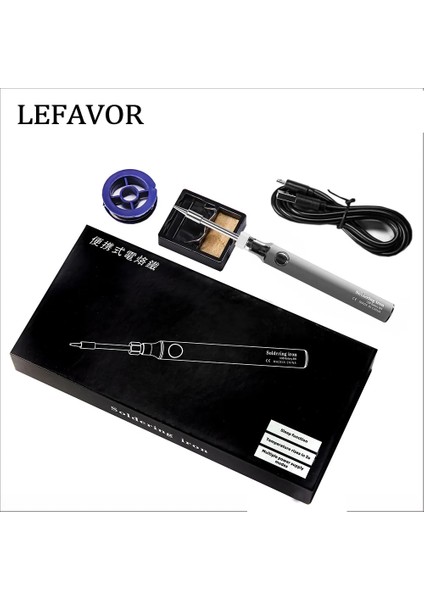 Siyah Stil Kablosuz Şarj Elektrikli Havya Havya USB 5V8W Hızlı Şarj Lityum Pil Taşınabilir Tamir Kaynak Araçları (Yurt Dışından) modelleri