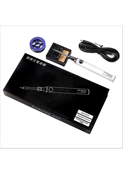 Siyah Stil Kablosuz Şarj Elektrikli Havya Havya USB 5V8W Hızlı Şarj Lityum Pil Taşınabilir Tamir Kaynak Araçları (Yurt Dışından) indirimleri