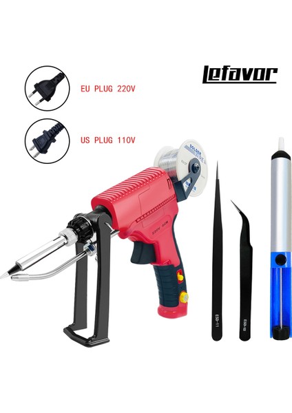 Havya Tabancası Seti2 Stili Elektrikli Havya Tabancası El Dahili Isıtma Havya Otomatik Olarak Kalay Tabancası Lehimleme Kaynak Onarım Aracı Göndermek (Yurt Dışından)