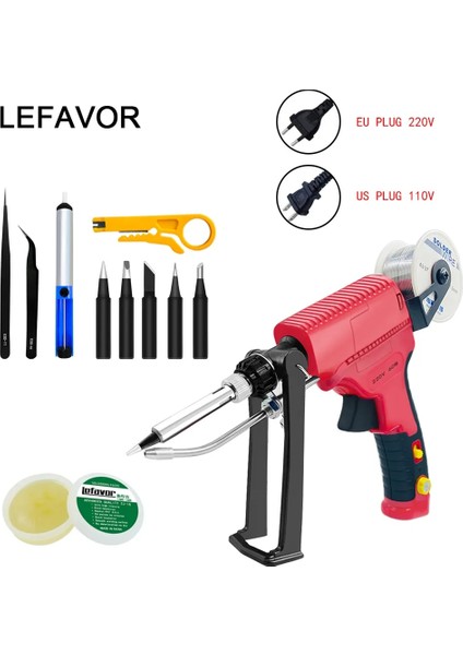 Havya Tabancası Seti2 Stili Elektrikli Havya Tabancası El Dahili Isıtma Havya Otomatik Olarak Kalay Tabancası Lehimleme Kaynak Onarım Aracı Göndermek (Yurt Dışından)