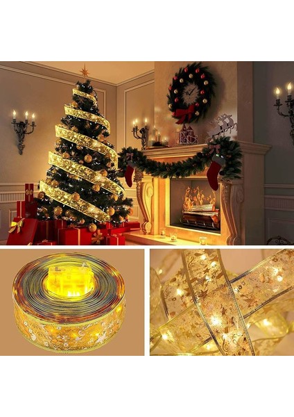Şerit LED Yılbaşı Ağacı Süsü Ribbon Fairy Lights Ledli Kurdele