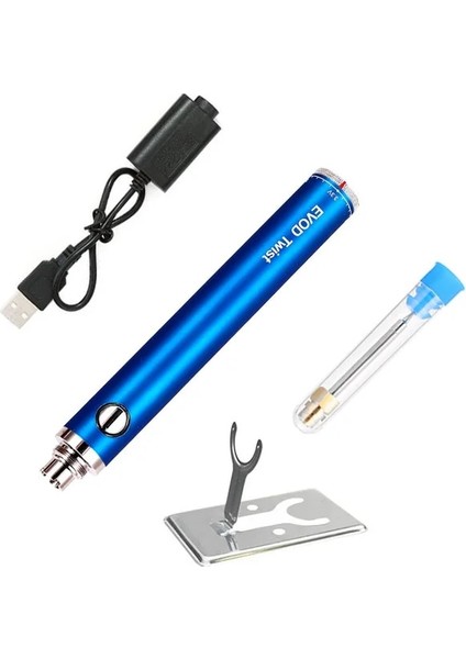 Mavi Stil Taşınabilir USB 5V Kablosuz Şarjlı Demir Şarj Edilebilir Havya ile Lehim Teli 510 Arayüzü Kaynak Onarım Araçları (Yurt Dışından)