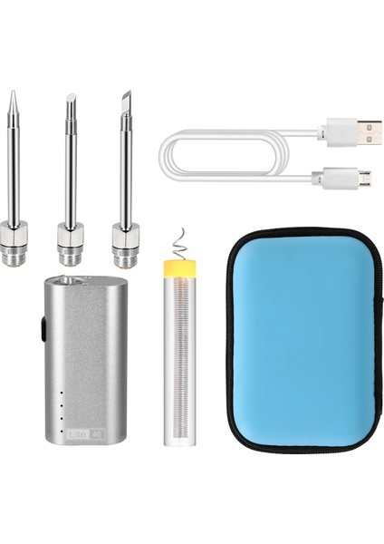 Gümüş Havya Stili 5V Elektrikli Havya Kablosuz Şarj Havya USB Lehimleme Aracı ile Taşınabilir Android Arayüzü Şarj (Yurt Dışından)