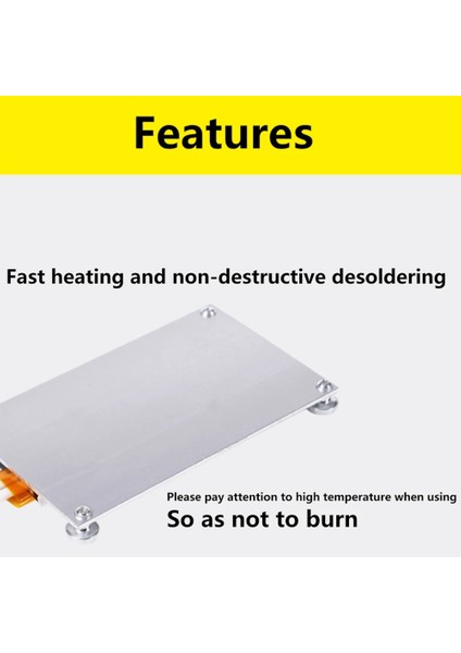 600W 121X70 Abd Tarzı Ptc Isıtma Plakası Lehimleme Istasyonu Yıkım Sıcak Plaka Alüminyum Lehim Sökme Bga LED Lamba Sökücü Kaynak Istasyonu (Yurt Dışından)