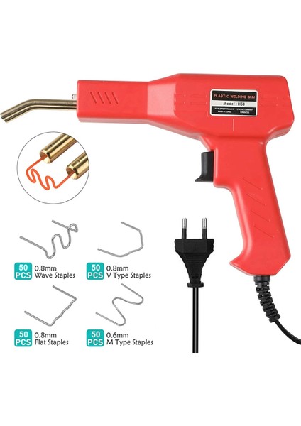 Ab Versiyonu Stili 50W Sıcak Zımba Pvc Plastik Kaynakçı Plastik Tampon Havya Garaj Araçları Araba Tampon Tamir Takımları Isı Tabancası Kaynak Makinesi (Yurt Dışından)