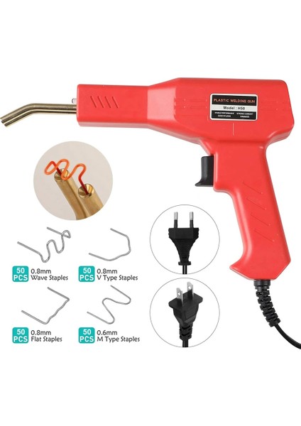 Ab Versiyonu Stili 50W Sıcak Zımba Pvc Plastik Kaynakçı Plastik Tampon Havya Garaj Araçları Araba Tampon Tamir Takımları Isı Tabancası Kaynak Makinesi (Yurt Dışından)