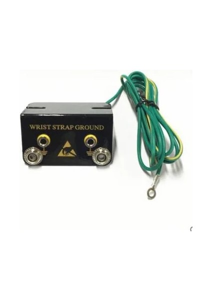 Soket Stili Novfıx Anti Statik Soket L Şekilli Esd Halka Dayanıklı Yeşil Mayitr Terminal Kablosu Bilek Kayışı Masa Paspasları Için Topraklama (Yurt Dışından)