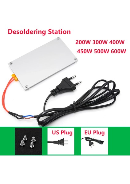 450W 120X70 Ab Stili 722 Isıtma Lehimleme Dikdörtgen Alüminyum Lehim Sökme Bga LED Lamba Sökme Istasyonu Ptc Bölünmüş Plaka 300W 400W 500W 600W (Yurt Dışından) fiyatları