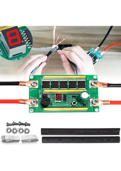 Siyah Stil Dijital Ekran 12V Pil Depolama Nokta Kaynak Makinesi Pcb Devre Mini Kaynakçı Kalem 8 Dişli Güç Ayarlanabilir Nokta Kaynakçı (Yurt Dışından)