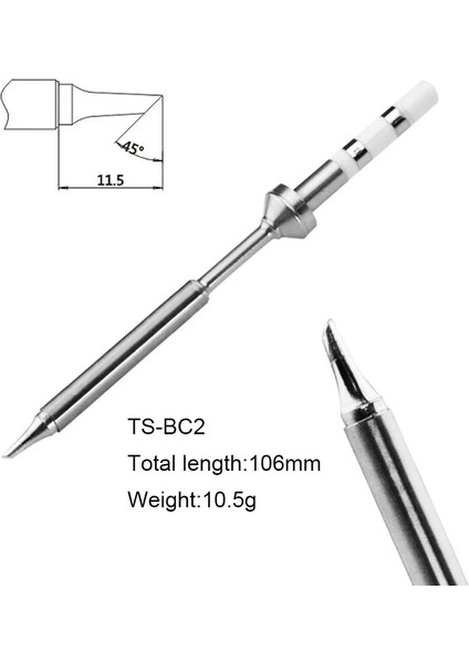 Ts-Ku Stili PINE64 Havya Uçlarının Değiştirilmesi Çeşitli Pinecil Modelleri Elektrikli Havya Ucu Ts-Bc2 Ts-C1 Ts-Ku Ts-Ils (Yurt Dışından)
