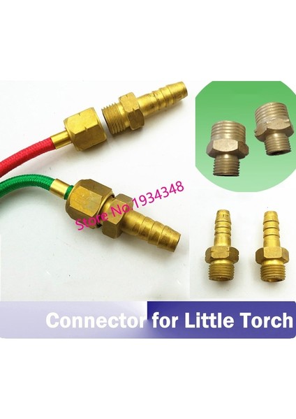 Uzun Bağlayıcı Stili Smith Little Torch Için Oksijen Gaz Konnektörlü Küçük Torch Konektörü, Oksijen Kaynak Torç Konektörü (Yurt Dışından)